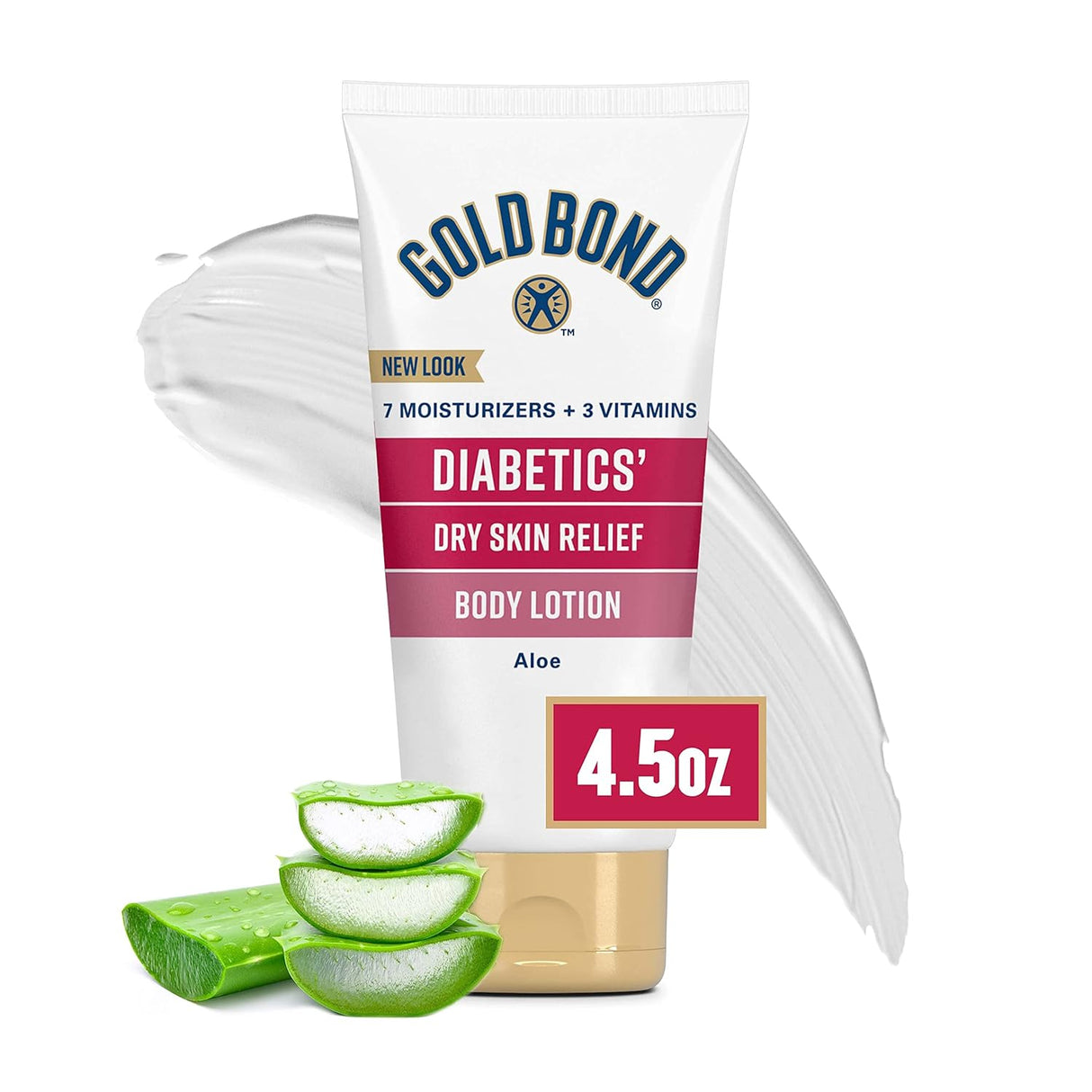 Gold Bond Diabetics' Dry Skin Relief Body Lotion, 4.5 oz., With Aloe-041167053522-LR-363884-1-LR eShop