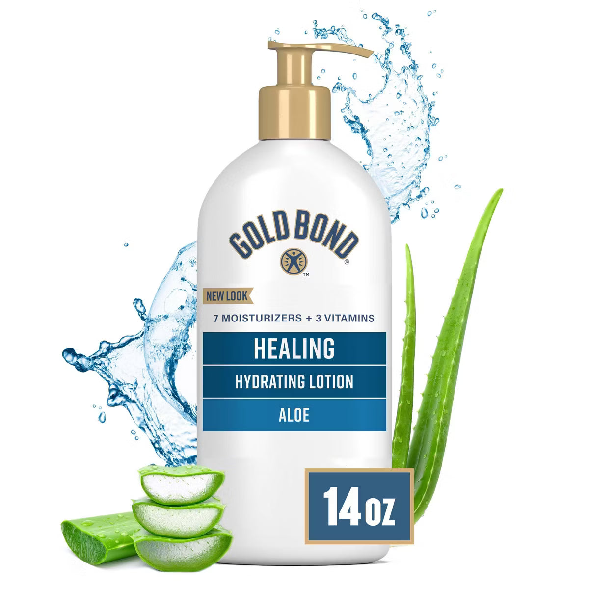 Gold Bond Healing Hydrating Lotion, 14 oz., With Aloe, 24HR Hydration-041167066515-LR-363885-1-LR eShop