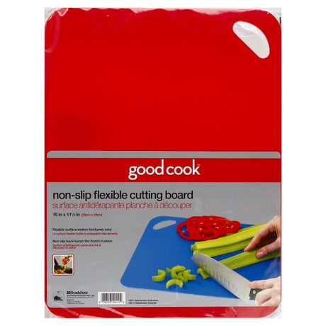Good Cook Non-Slip Flexible Cutting Board - Assorted Colors, 11.5" x 15"-076753101110-LR-272654-1-LR eShop