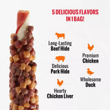 Good 'n' Fun Triple Flavor Blast with Chicken, Duck and Liver Rawhide Dog Treats-091093946245-LR-357337-5-LR eShop
