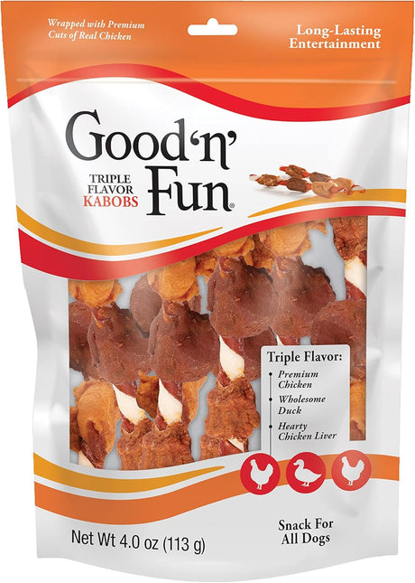 Good 'n' Fun Triple Flavored Rawhide Kabobs for Dogs, 36 count-091093941875-LR-348542-1-LR eShop