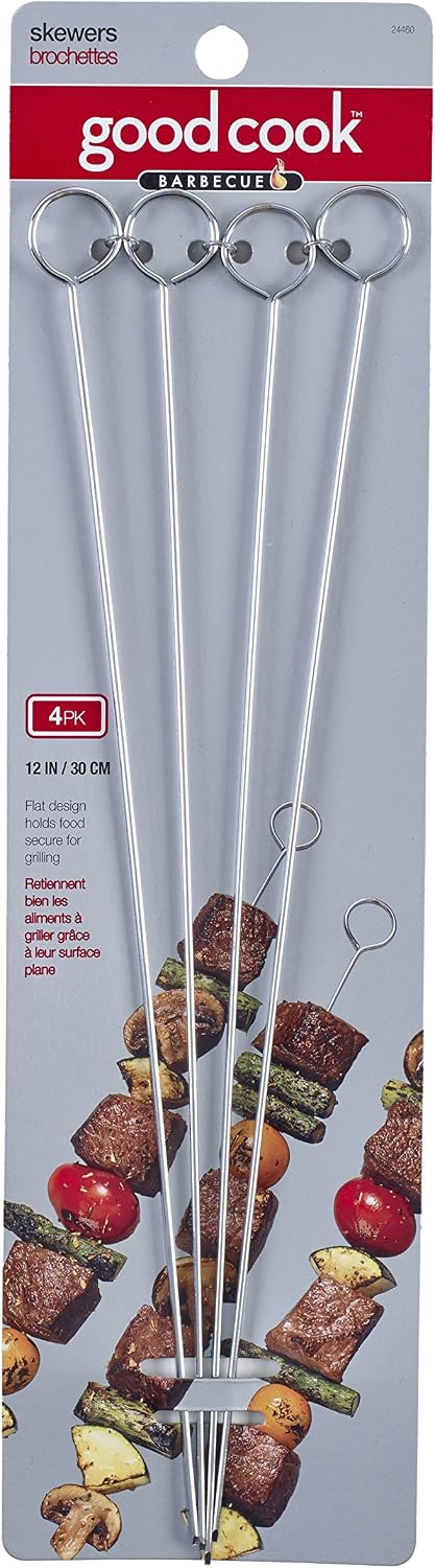 goodcook 12" Metal Skewers, 4 Count-076753244602-LR-228220-1-LR eShop