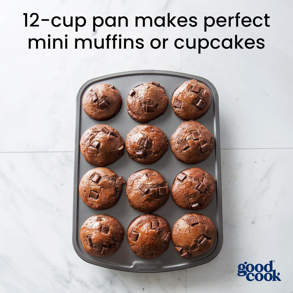 goodcook Everyday Mini Muffin Pan, 12-Cup-076753040327-LR-222099-5-LR eShop
