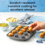 goodcook Everyday Mini Muffin Pan, 12-Cup-076753040327-LR-222099-8-LR eShop