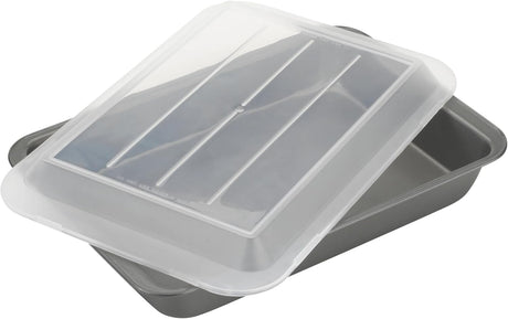 goodcook Everyday Nonstick Steel Oblong Pan with Lid, 9" X 13"-076753040099-LR-222020-1-LR eShop