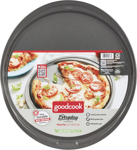 goodcook Everyday Nonstick Steel Pizza Pan, 12"-076753040365-LR-222034-1-LR eShop
