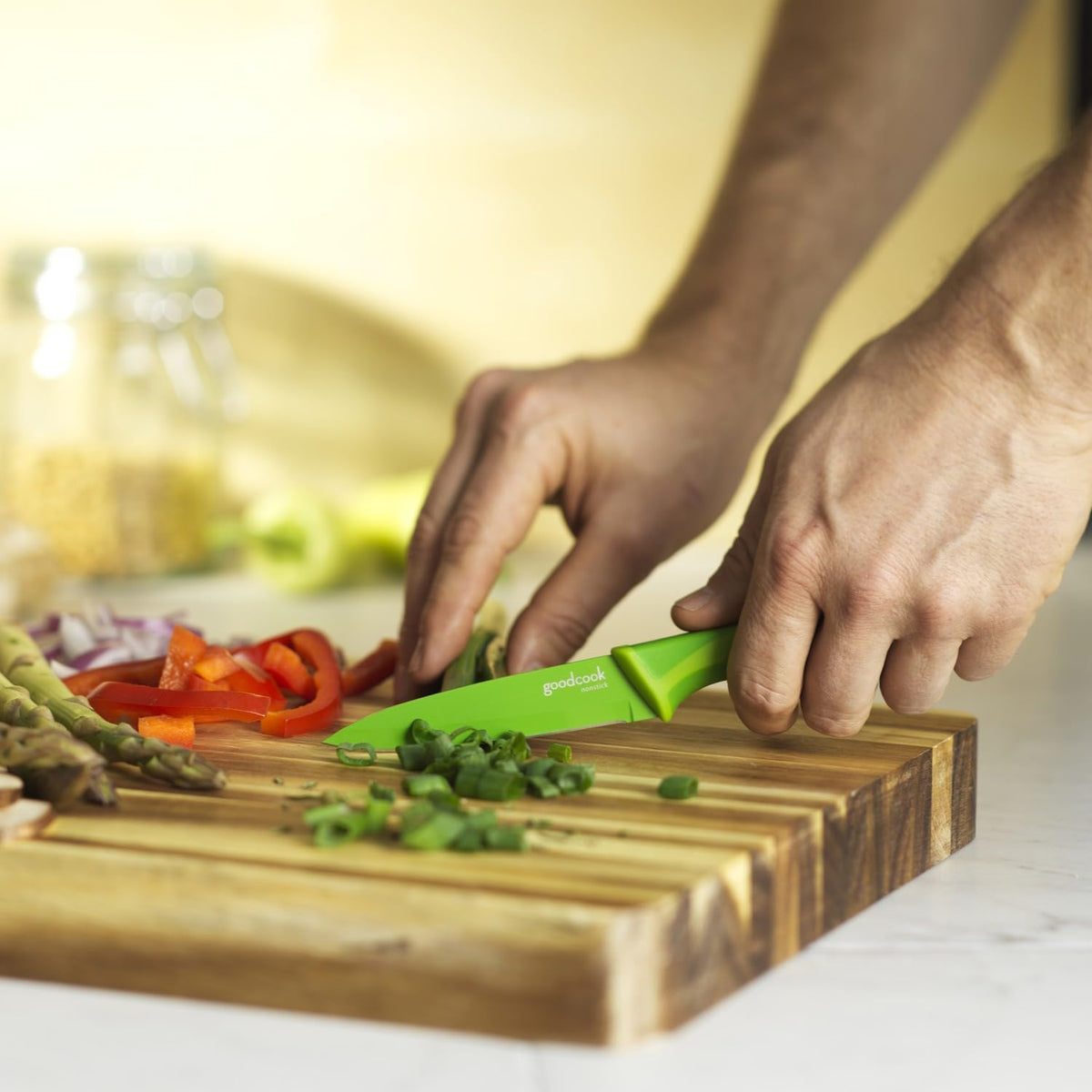 goodcook Everyday Paring Knife - Assorted Colors, 4"-076753188043-LR-271872-5-LR eShop