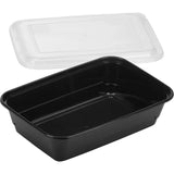 GoodCook Meal Prep 1 Compartment Rectangle Black Containers + Lids - 10 count-076753107839-LR-334570-3-LR eShop