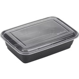 GoodCook Meal Prep 1 Compartment Rectangle Black Containers + Lids - 10 count-076753107839-LR-334570-4-LR eShop