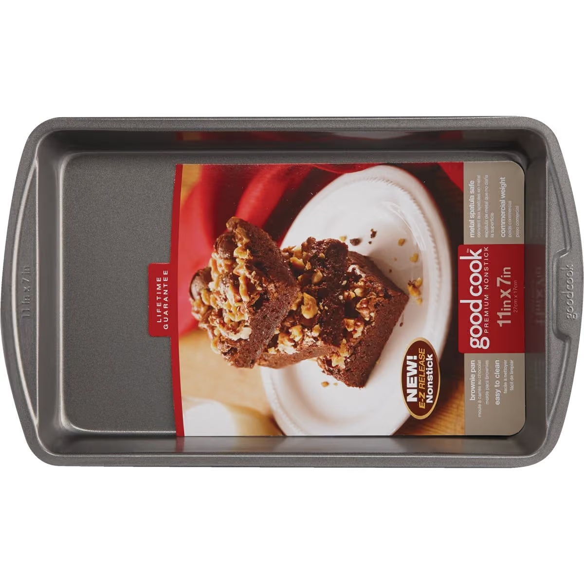 goodcook Premium Bakeware Brownie & Biscuit Pan, 11" X 7"-076753040129-LR-222055-1-LR eShop