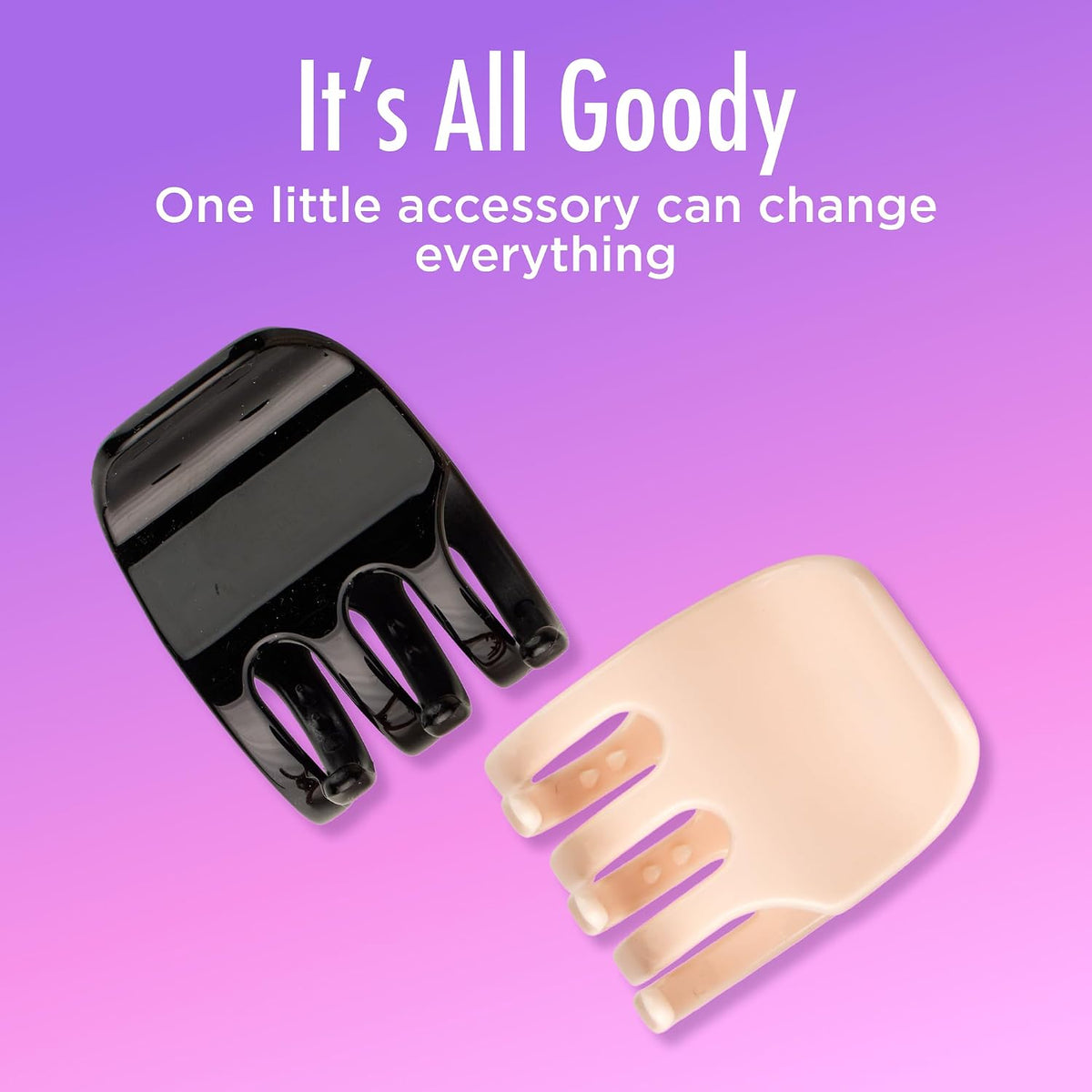 Goody Classic Medium Half-Claw Hair Clips - Assorted Neutrals, 6 count-041457123096-LR-132342-9-LR eShop