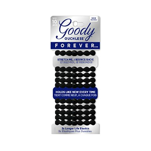 Goody Forever Hair Elastics, Long Lasting Black Hair Ties, 10 Ct-041457161326-LR-322568-1-LR eShop