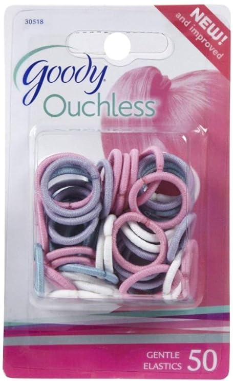 Goody Mini Ouchless Elastic Ponytailers - Assorted Colors, 50 count-041457305188-LR-179775-1-LR eShop
