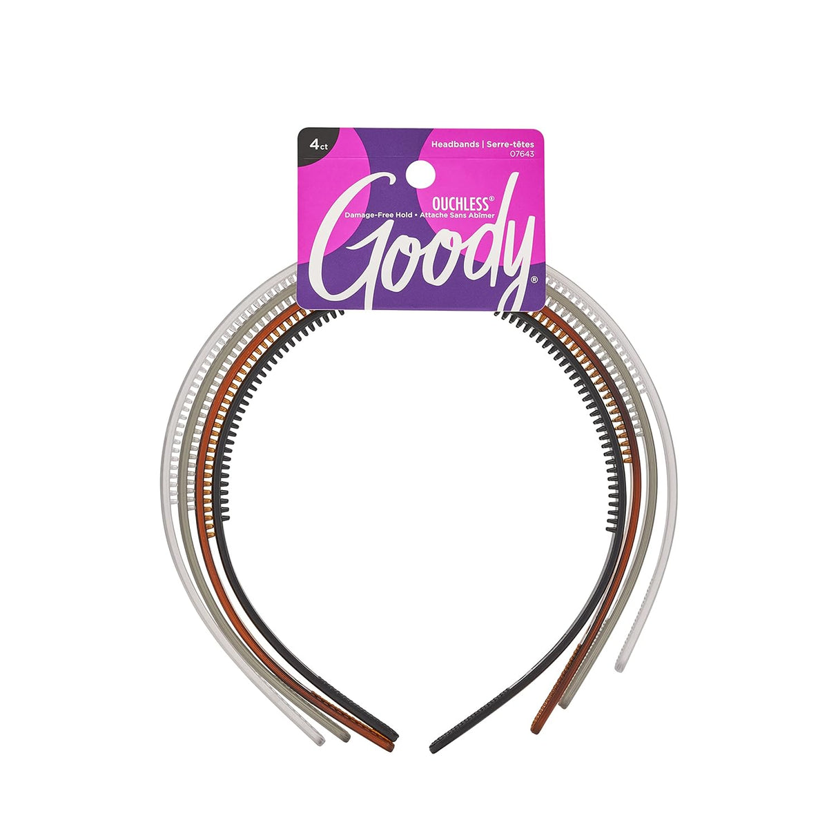 Goody Ouchless Classic Frost Headbands - Assorted, 4 count-041457076439-LR-359901-1-LR eShop