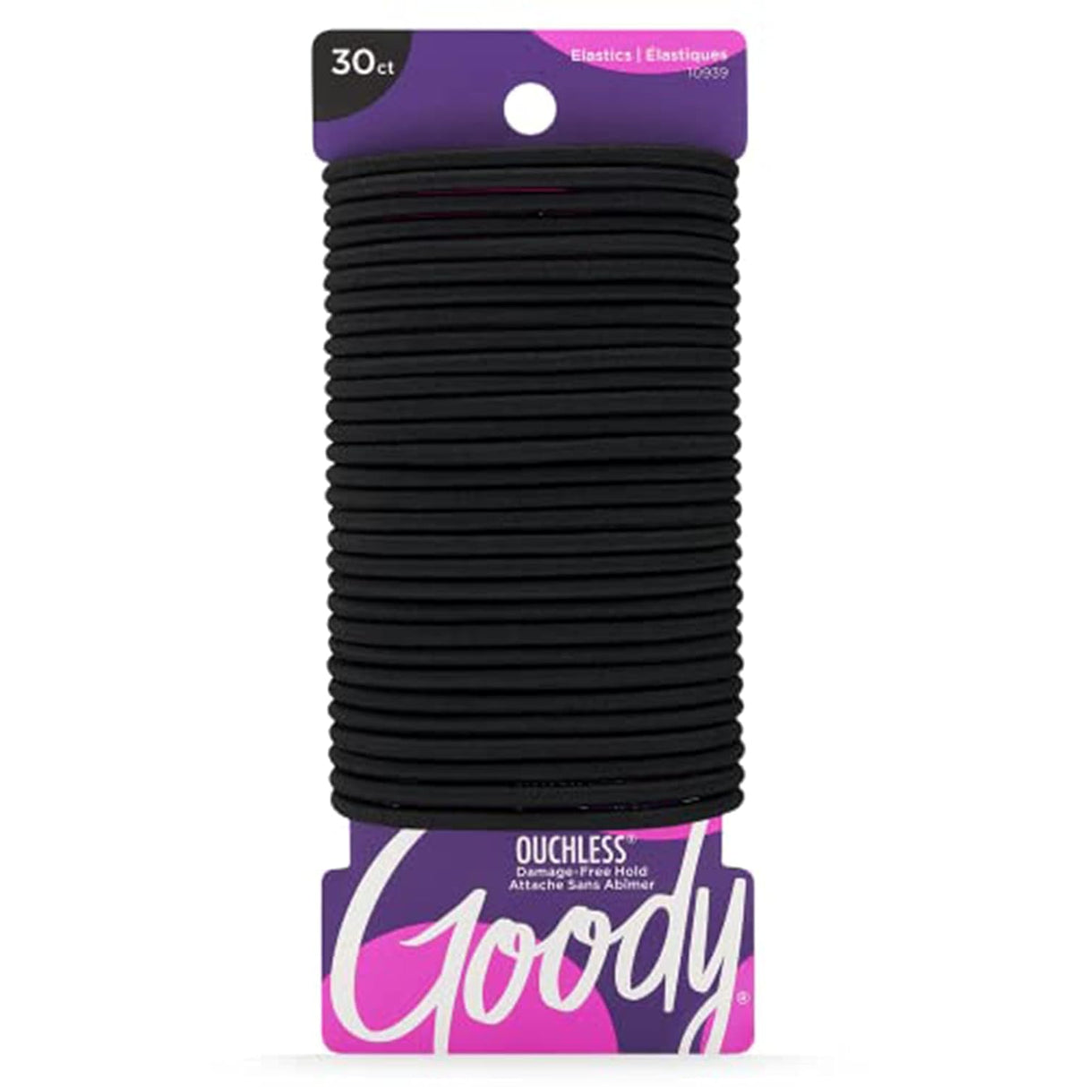 Goody Ouchless Elastic Hair Ties - Black, 30 count-041457109397-LR-286791-1-LR eShop