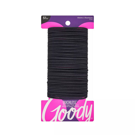Goody Ouchless Elastic Hair Ties - Black, 51 count-041457103616-LR-359902-1-LR eShop