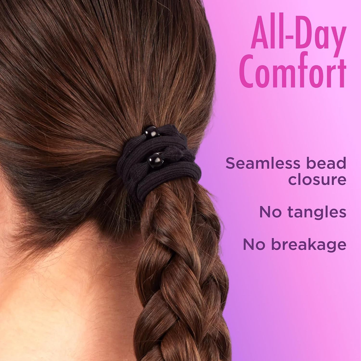 Goody Ouchless Fine Hair Forever Elastic Hair Ties - Assorted Neons, 10 Count-041457169988-LR-339698-8-LR eShop