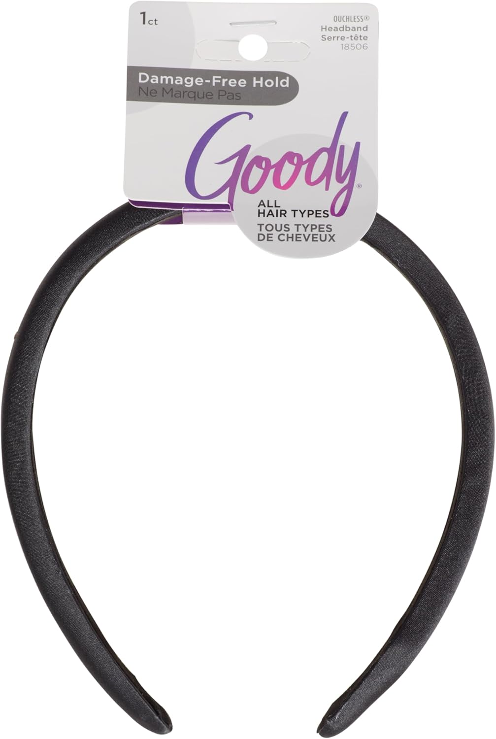 Goody Ouchless Hold Soft Padded Headband - Black-041457185063-LR-359907-1-LR eShop