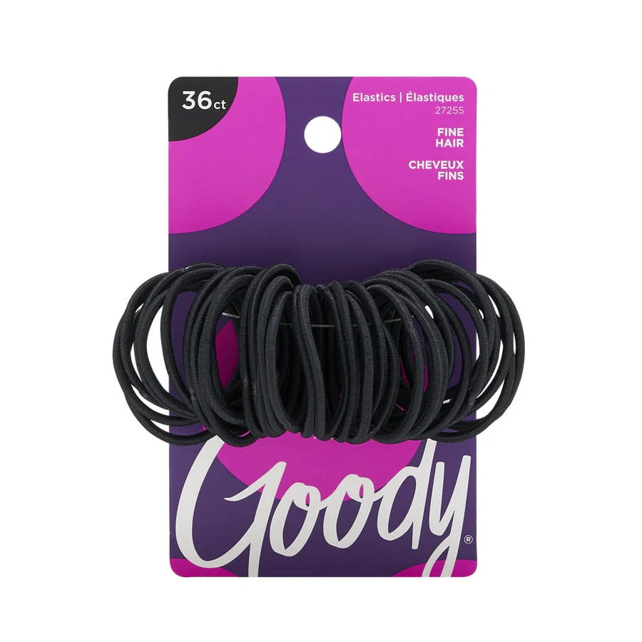 Goody Ouchless Thin Elastic Hair Ties - Black, 36 count-041457272558-LR-174832-1-LR eShop