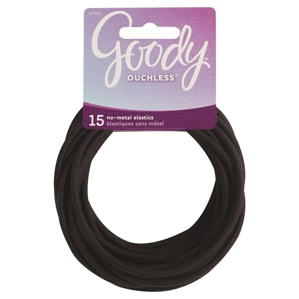 Goody Ouchless X-Large Elastic Hair Ties - Black, 15 count-041457074015-LR-322914-1-LR eShop