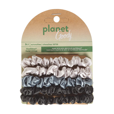 Goody Planet Thin Satin Scrunchie - Assorted Neutrals, 5 count-041457187586-LR-359910-1-LR eShop