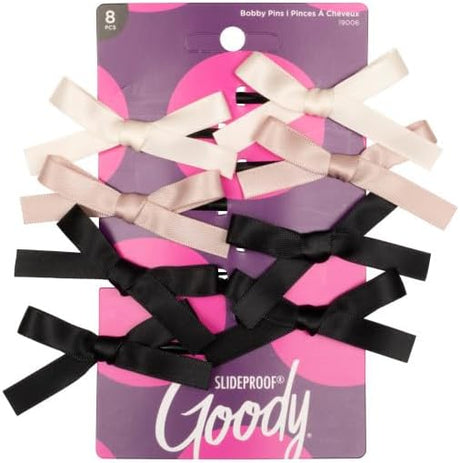Goody Slideproof Ribbon Bow Mini Hair Clip - Assorted, 8 count-041457190067-LR-359913-1-LR eShop