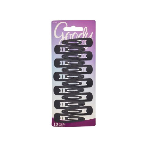 Goody Snap Clips Black, 12 CT-041457071045-LR-288444-1-LR eShop