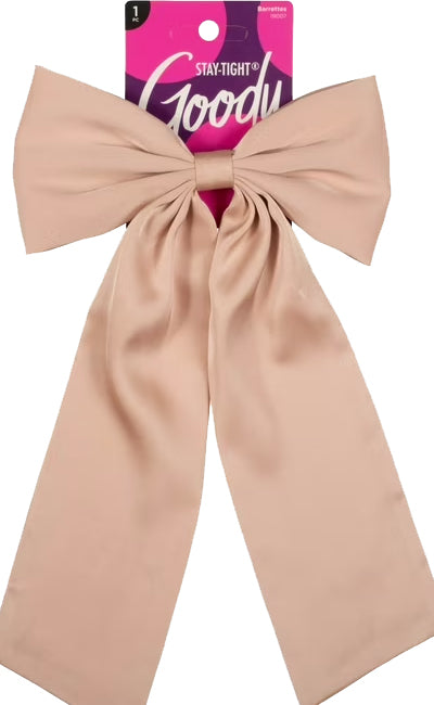 Goody Stay Tight Satin Bow Barrette - Pink-041457190074-LR-359914-1-LR eShop