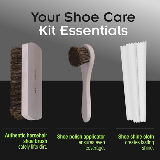 GRIFFIN Clean, Protect, & Shine Complete Leather Boot Care Kit, 3 pieces-075914205001-LR-349167-3-LR eShop
