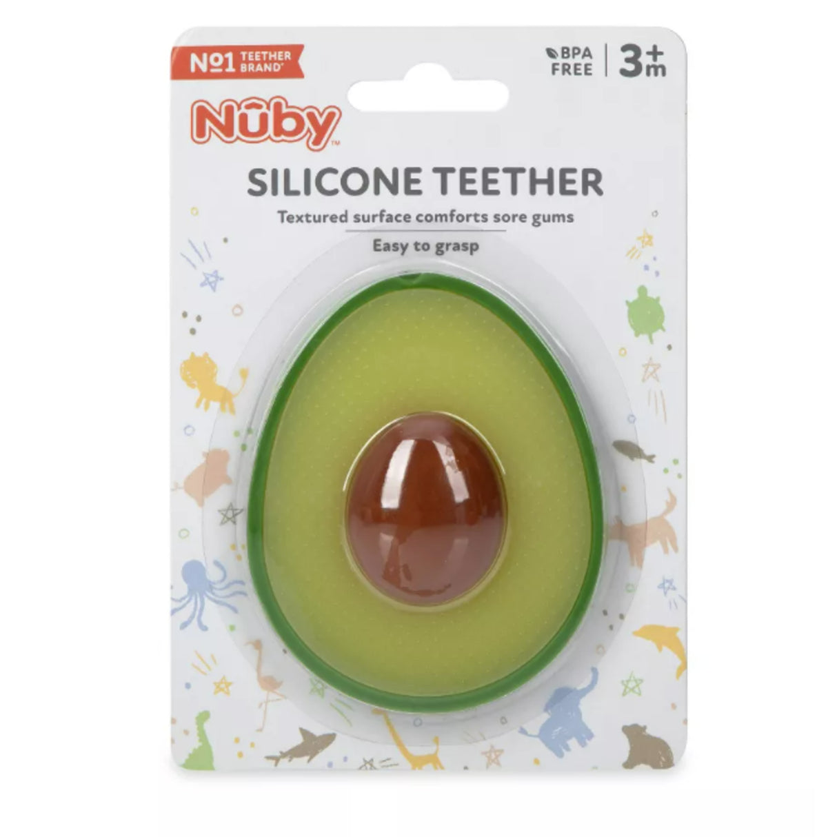 Nuby Silicone Avocado Teether