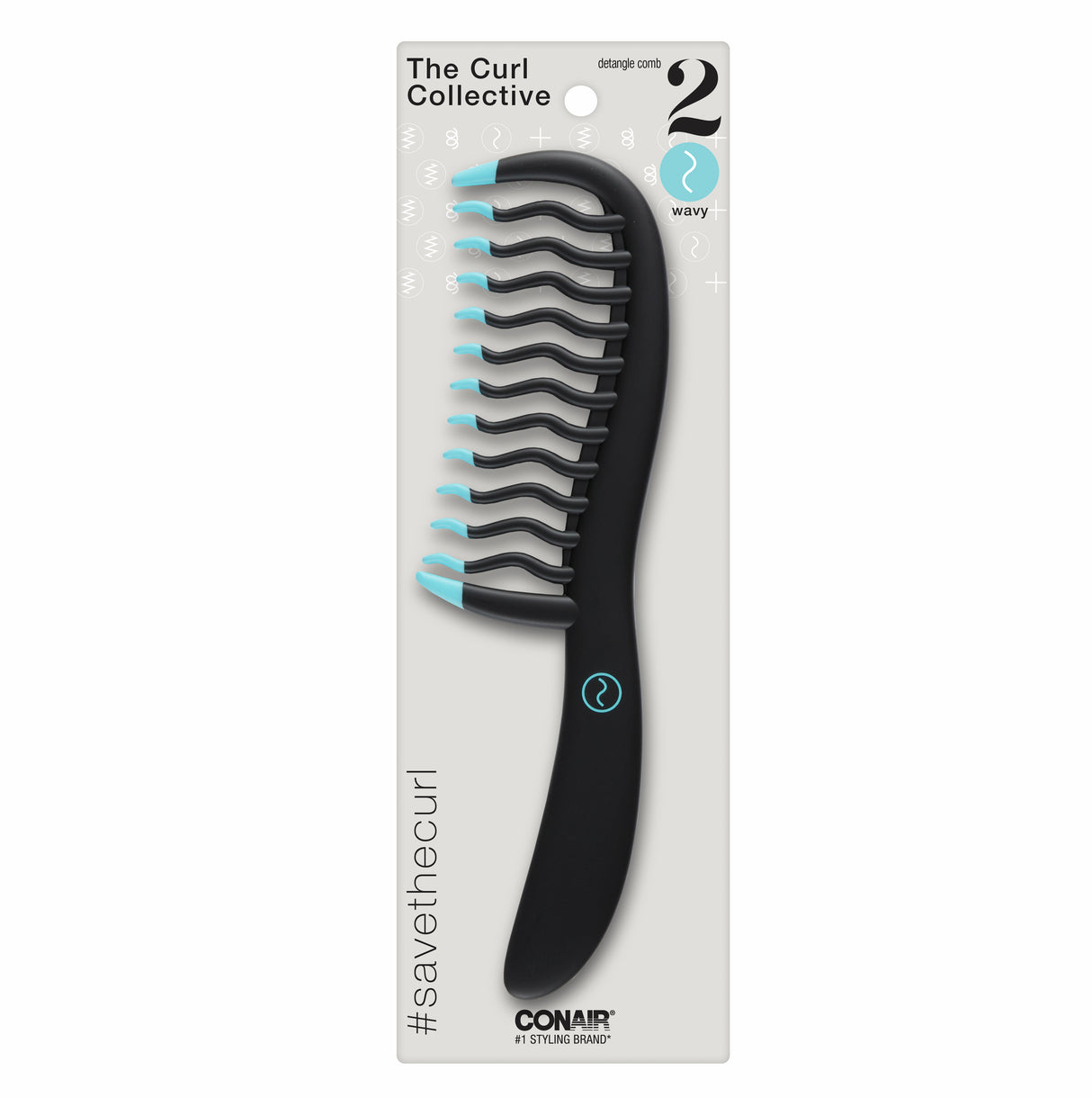 HAIR COMB WAVY BLK/BLU 1CT-074108931917-LR-344378-1-LR eShop