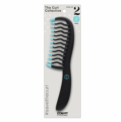HAIR COMB WAVY BLK/BLU 1CT-074108931917-LR-344378-1-LR eShop