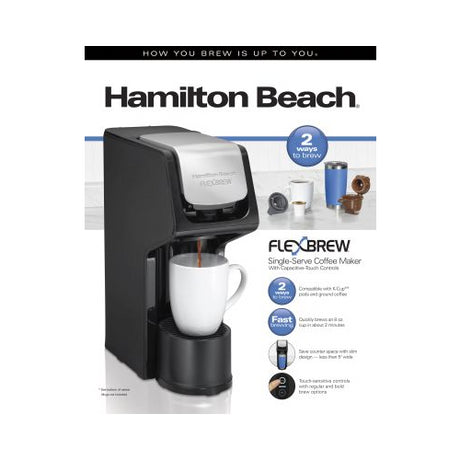 Hamilton Beach FlexBrew Single-Serve Coffee Maker - Black-040094499007-LR-346398-1-LR eShop