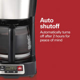 Hamilton Beach Mini Electric Drip Coffee Maker - Black, 5 cups-040094461110-LR-346256-11-LR eShop