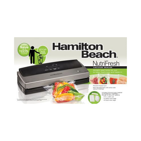 Hamilton Beach NutriFresh Vacuum Sealer, One Size, Gray-040094782147-LR-344056-1-LR eShop