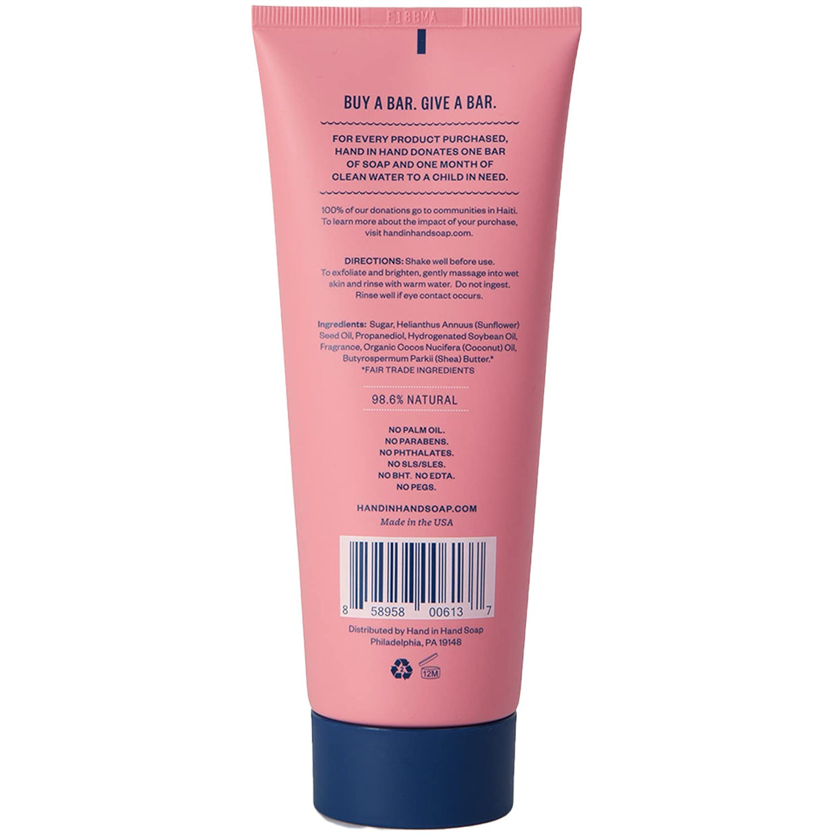 HAND IN HAND Gentle Exfoliation Sugar Scrub - Cactus Blossom, 9 oz-810058840103-LR-349924-4-LR eShop