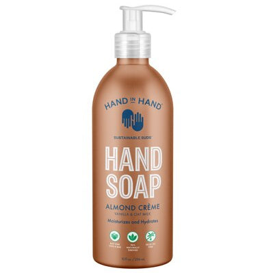 HAND IN HAND Liquid Hand Soap - Almond Creme, 10 oz-810058840608-LR-358244-1-LR eShop
