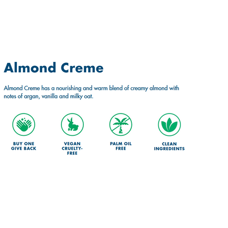 HAND IN HAND Liquid Hand Soap - Almond Creme, 10 oz-810058840608-LR-358244-2-LR eShop