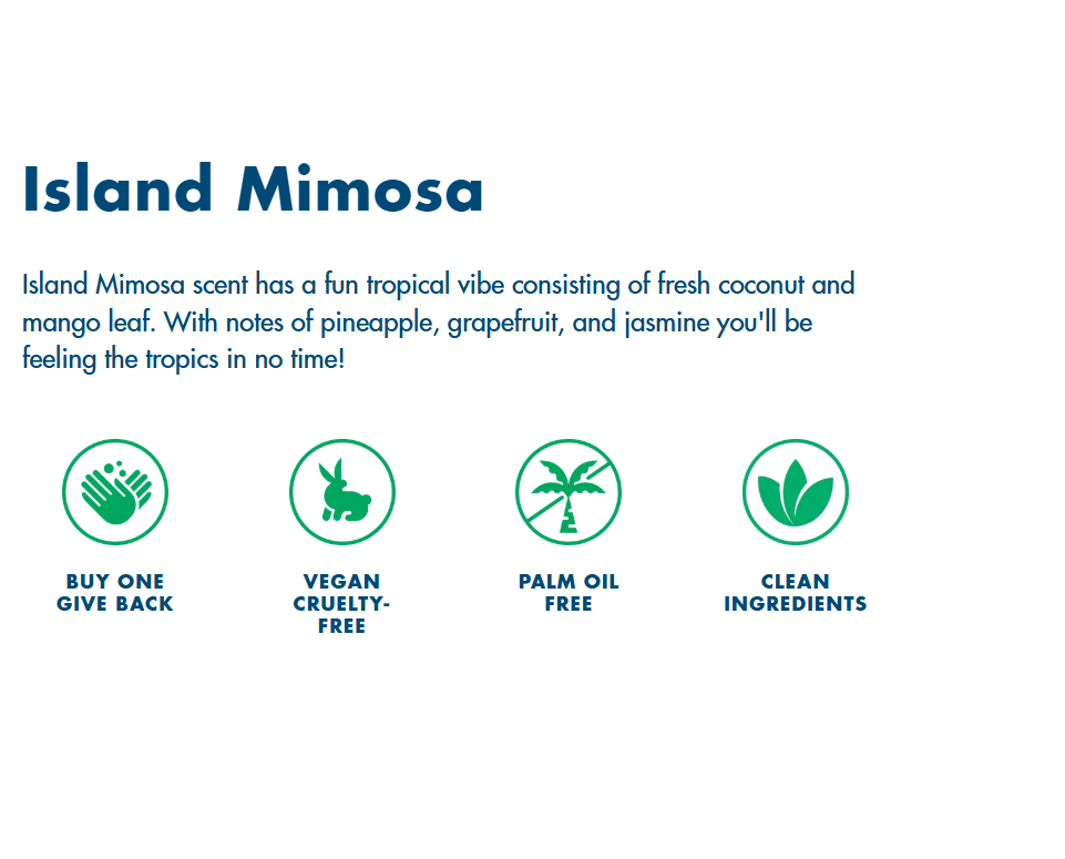 HAND IN HAND Sugar Scrub - Island Mimosa, 10 oz-810058840127-LR-349925-2-LR eShop