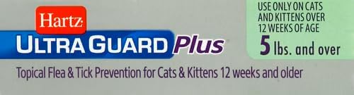 Hartz UltraGuard Plus Drops for Cats Over 5 Pounds, 3 count-032700108441-LR-191647-10-LR eShop