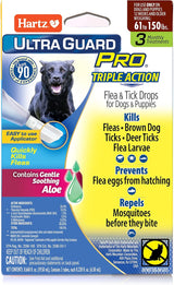 Hartz UltraGuard Pro Topical Flea & Tick Prevention for Dogs and Puppies - 61-150 lbs, 3 Monthly Treatments-032700108786-LR-189868-1-LR eShop