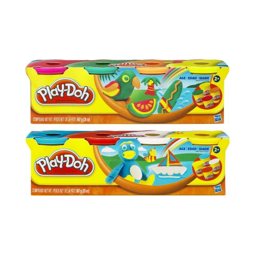 ボネクド　テサン　The Action 4枚セット　ラキドロ Hasbro Play-Doh Modeling Compound 4-Ounce Cans 4-Pack – L&R eShop