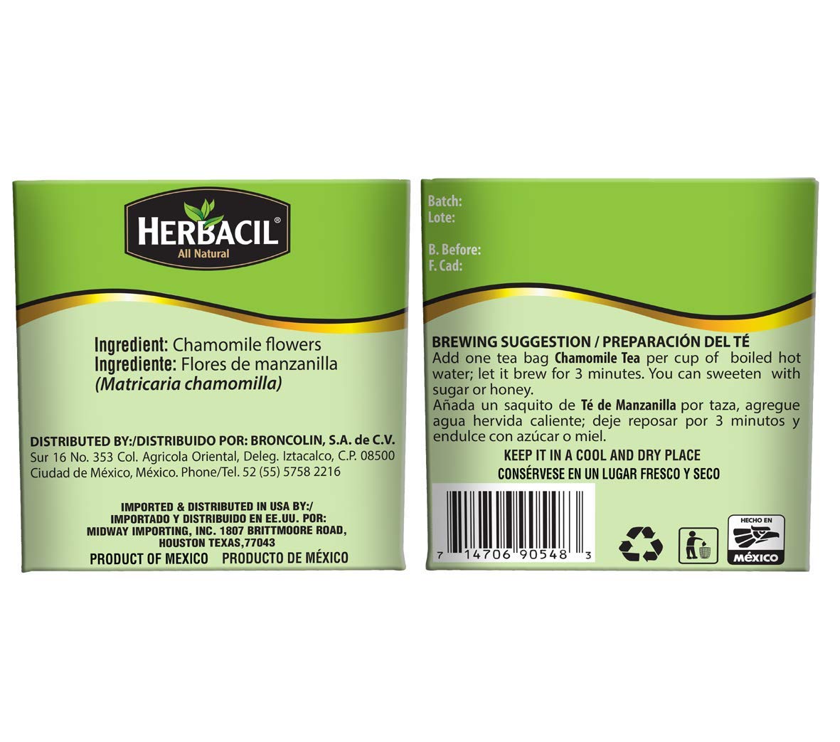 Herbacil Natural Chamomile Tea, 25 count-714706905483-LR-355665-2-LR eShop
