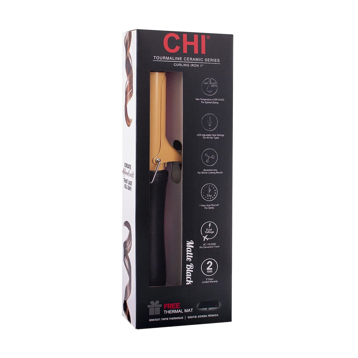 CHI TRMLINE CERAMIC BLACK 1"