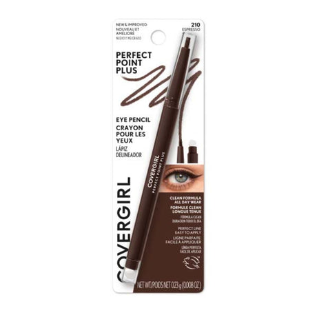 COVERGIRL Perfect Point Plus Eyeliner, Espresso 210, 0.008 oz (0.23 g)