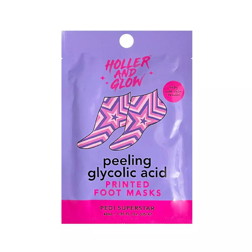 HOLLER AND GLOW Pedi Superstar Peeling Glycolic Acid Foot Mask-843060154760-LR-361455-1-LR eShop