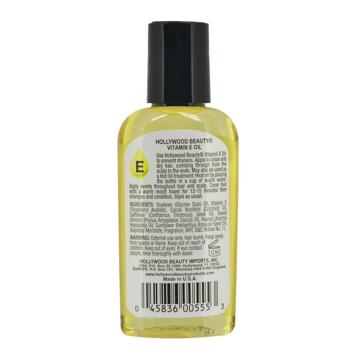 Hollywood Beauty Vitamin E Oil Hair & Skin Treatment, 2 oz-045836005553-LR-339878-5-LR eShop
