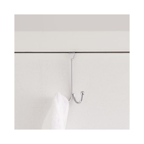 Home Basics Over the Door Double Hook - Chrome-857198100483-LR-339664-1-LR eShop