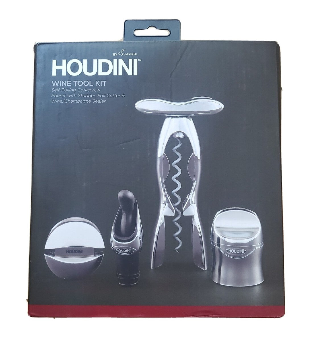 Houdini 4 Piece Wine Kit Bar Tool Set - Chrome-022578105314-LR-339253-1-LR eShop