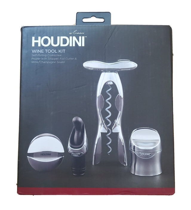 Houdini 4 Piece Wine Kit Bar Tool Set - Chrome-022578105314-LR-339253-1-LR eShop